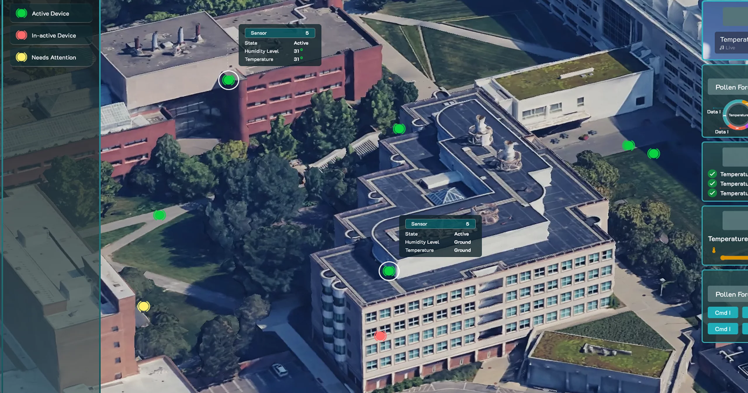Twin Tech Dashboard 3D Live Data IoT Experience